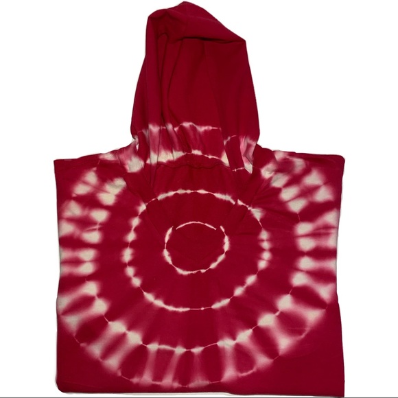 Tops - Tie Dye Poncho Hoodie